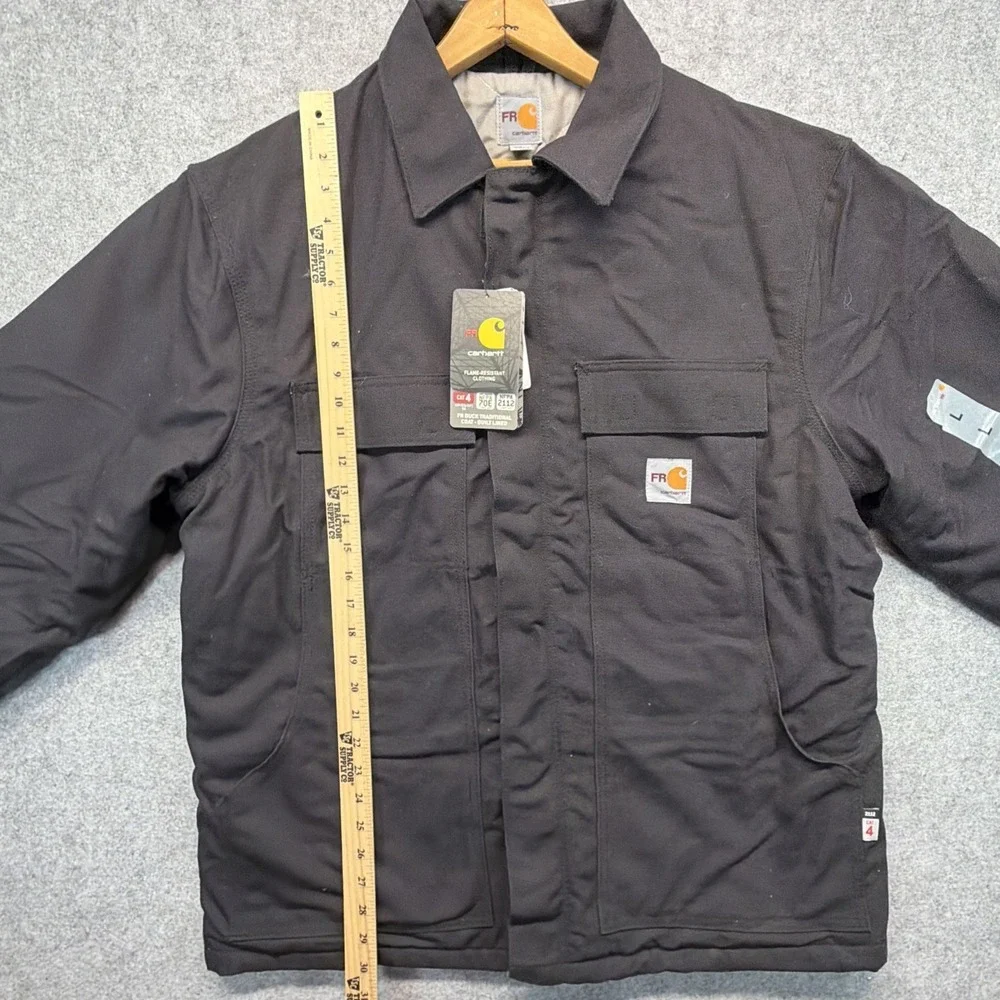 Carhartt 101618 FR Flame Resistant Duck Traditional Coat Quilt Lined Large NWT